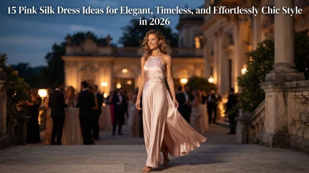 Elegant Pink Silk Dress Inspiration