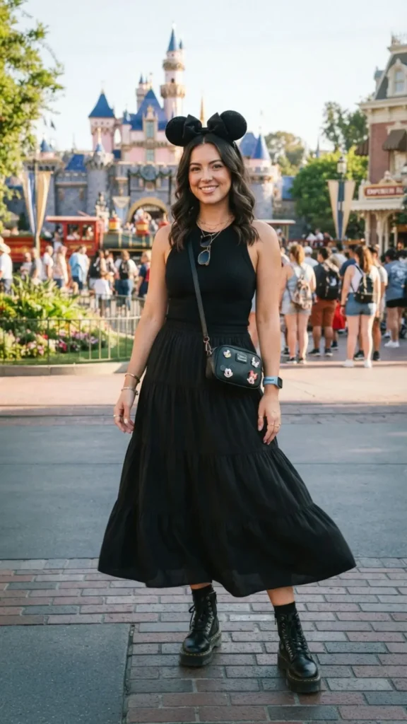 All black trendy Disney outfit