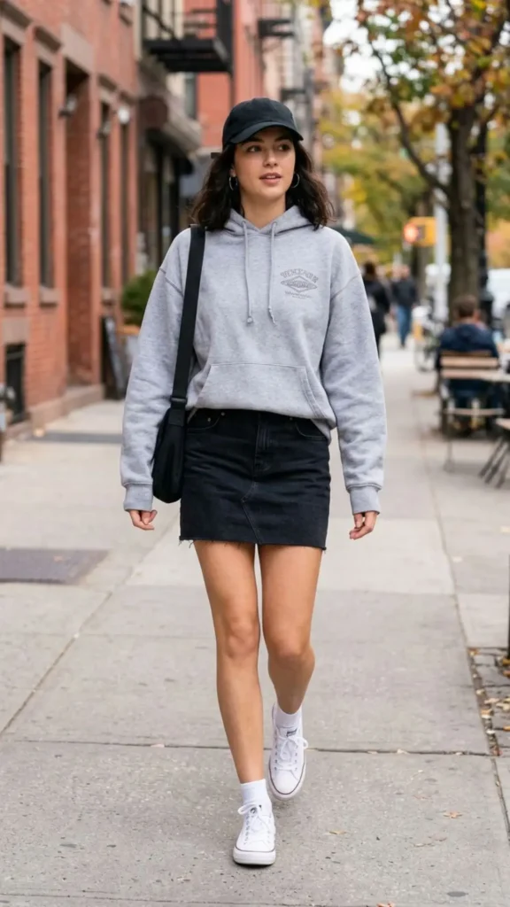 Hoodie + Mini Skirt
